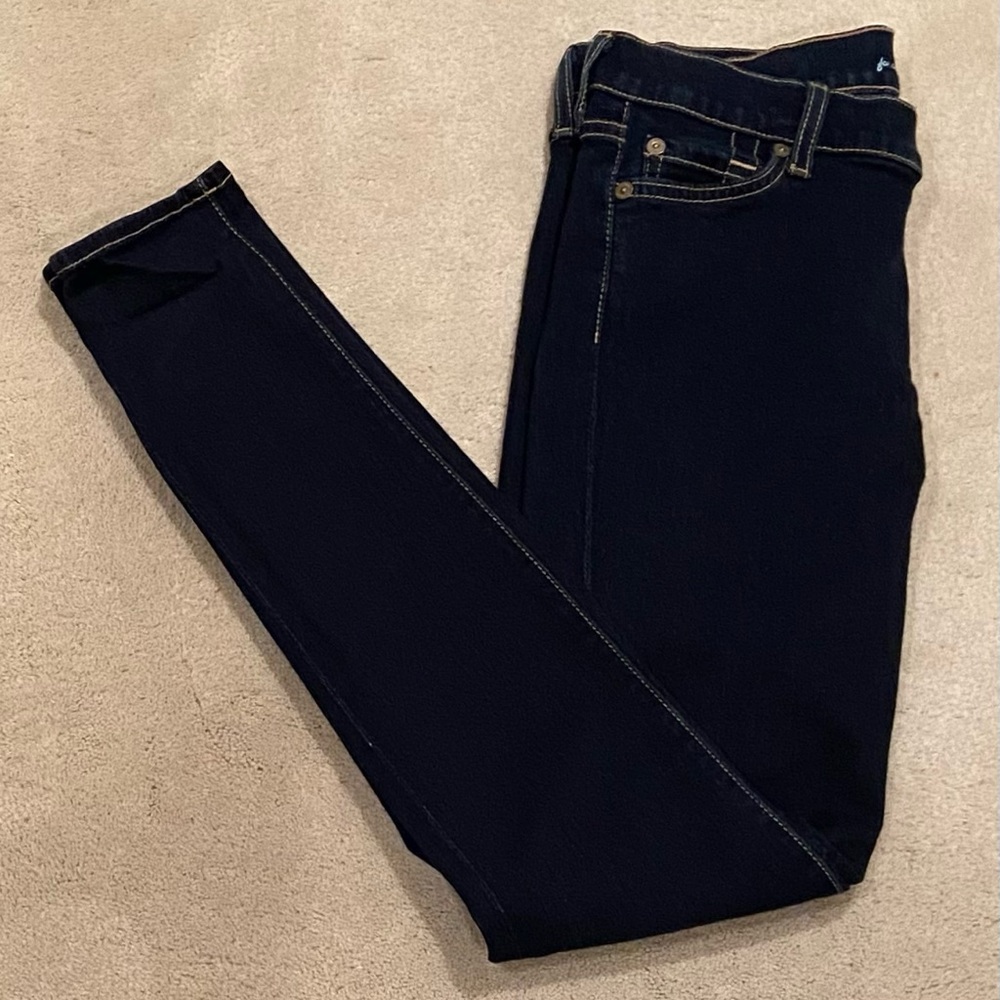 7 For All Mankind The Skinny Mid-Rise Stretch Jeans